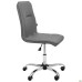 Samba-Home chrome chair, grey faux leather, no piping