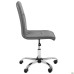 Samba-Home chrome chair, grey faux leather, no piping