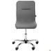 Samba-Home chrome chair, grey faux leather, no piping