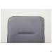 Samba-Home chrome chair, grey faux leather, no piping