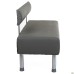 Smile 1200 sofa, grey faux leather