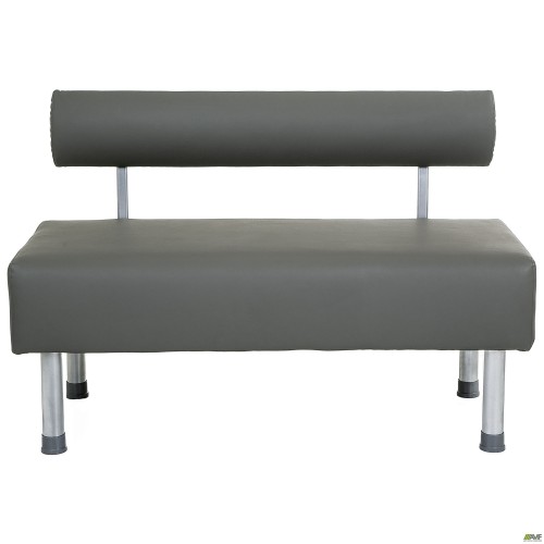 Smile 1200 sofa, grey faux leather
