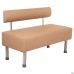 Smile 1200 sofa, beige faux leather