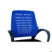 Dex chair, seat A-1/mesh backrest blue