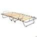 Classic folding bed, aluminum, with mattress, 1900x800, State brown