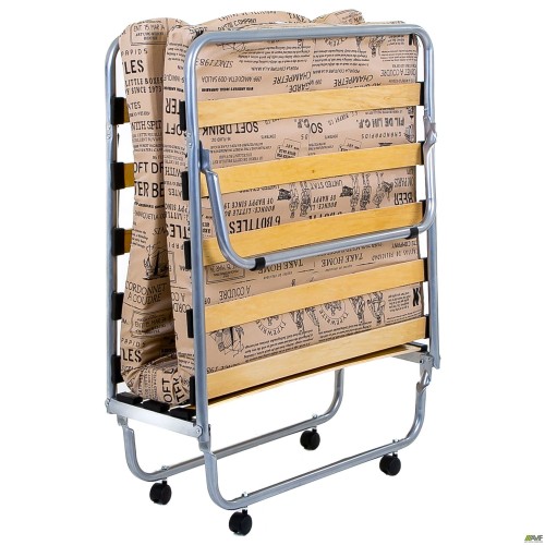 Classic folding bed, aluminum, with mattress, 1900x800, Gazetka H-113