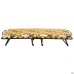 Classic folding bed, black, with mattress, 1900x800, City brown