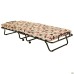 Classic folding bed, black, with mattress, 1900x800, Gazetka H-11