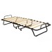 Classic folding bed, black, with mattress, 1900x800, Gazetka H-11