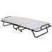 Classic folding cot black with mattress 1900×800 Newspaper H-47 (Press)