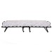 Classic folding cot black with mattress 1900×800 Newspaper H-47 (Press)