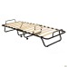 Classic folding cot black with mattress 1900×800 Newspaper H-47 (Press)