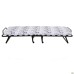 Classic folding cot black with mattress 1900×800 Newspaper H-38 (Tailor)