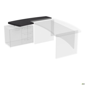 Side wing Onyx 670x1900x760 Mocha, left, extended size Side wing Onyx 670x1900x760 Mocha, left, extended size