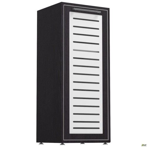 Onyx bookcase cabinet with glass 450x400x1090 Moco