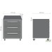 Onyx Mobile Pedestal 455x440x560 Mocha