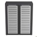 Onyx bookcase with glass doors 900x400x1090 Moka