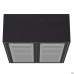Onyx bookcase with glass doors 900x400x1090 Moka