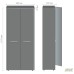 Onyx bookcase 900x400x2172 Moka