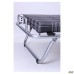 Classic folding cot aluminum-finish with mattress 1900×800 Kilt-1