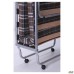 Classic folding cot aluminum-finish with mattress 1900×800 Kilt-4