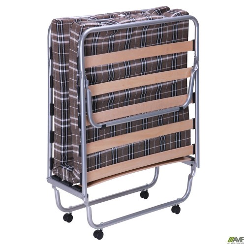 Classic folding cot aluminum-finish with mattress 1900×800 Kilt-4