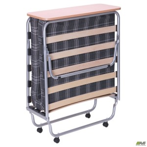 Classic-P folding cot aluminum-finish with mattress 1900×800 Kilt-1