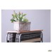 Classic-P folding cot aluminum-finish with mattress 1900×800 Kilt-4