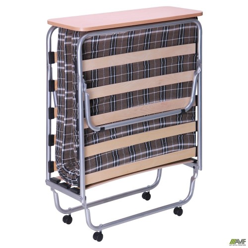 Classic-P folding cot aluminum-finish with mattress 1900×800 Kilt-4