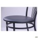 Veles chair, black frame, black faux-leather seat