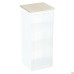 Low bookcase unit Onyx 450x400x1090 Oak Cinnamon, glass doors