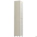 Tall bookcase unit Onyx 450x400x2172 Oak Cinnamon, glass doors