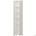 Tall bookcase unit Onyx 450x400x2172 Oak Cinnamon, glass doors