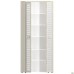 Onyx Bookcase 900x400x2172 Cinnamon Oak, Glass