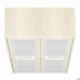 Onyx Bookcase 900x400x2172 Cinnamon Oak, Glass