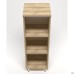 Delta DL-603 Open Bookshelf 434x420x1292 Blackwood Barley / White-Beige Legs