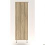Delta DL-903 open bookcase (864x420x1292mm), Blackwood Barley / Beige-white legs