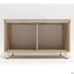 Шкаф книжный открытый Delta DL-905 (864х420х516мм) Блеквуд ячменный / Опора бело-бежевая