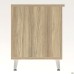 Шкаф книжный открытый Delta DL-905 (864х420х516мм) Блеквуд ячменный / Опора бело-бежевая