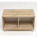 Шкаф книжный открытый Delta DL-905 (864х420х516мм) Блеквуд ячменный / Опора бело-бежевая