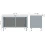 Delta DL-905 open bookcase (864x420x516mm), Blackwood Barley / Beige-white legs