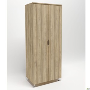 Гардероб Delta DL-908 (864х550х2078мм) Блеквуд Ячмінний / Опора білий беж