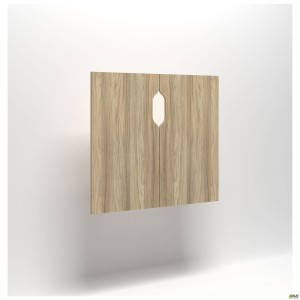 Delta DL-704LR chipboard facade set (852x791x18mm) Blackwood Barley