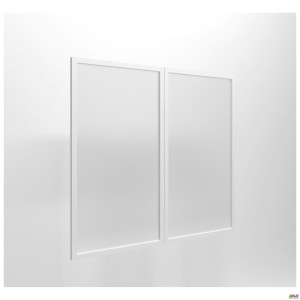 Delta DL-712L+R glass facade set (852x784x20mm) white profile