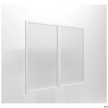 Фасад скло Delta DL-712L + R (852х784х20мм) профіль білий