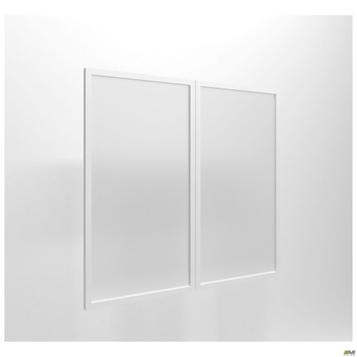 Delta DL-712L+R glass facade set (852x784x20mm) white profile