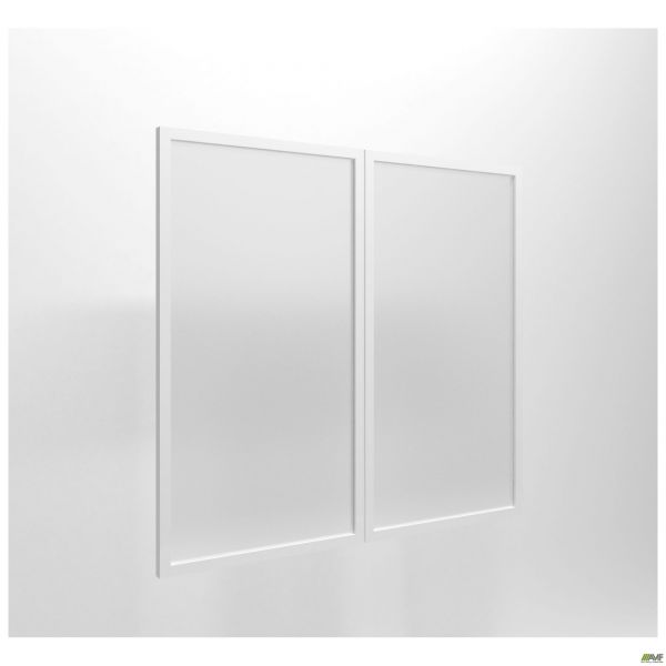 Фасад скло Delta DL-712L + R (852х784х20мм) профіль білий