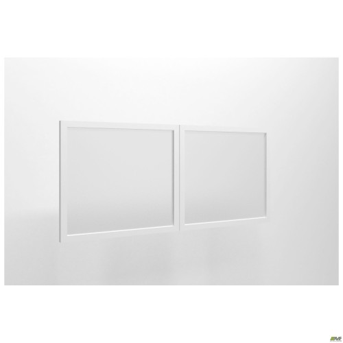 Фасад стекло Delta DL-713L + R (852х391х20мм) профиль белый