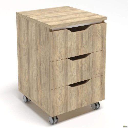 Тумба мобильная Delta DL-403 (395х400х575) Блеквуд ячменный
