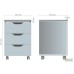 Тумба мобильная Delta DL-403 (395х400х575) Блеквуд ячменный